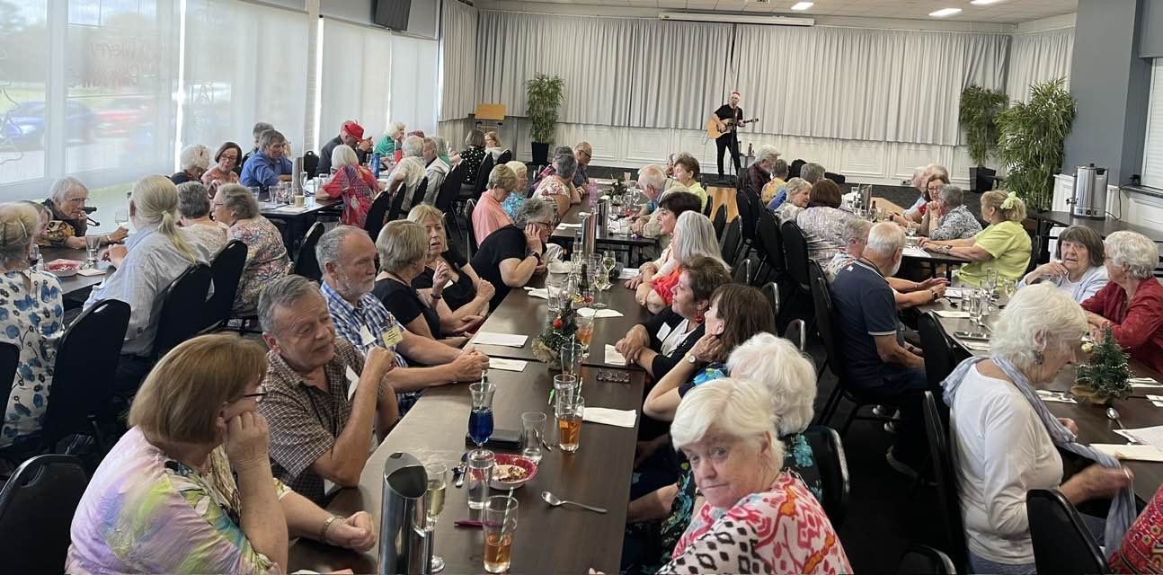 Nathan Gabriel performing at a community event
