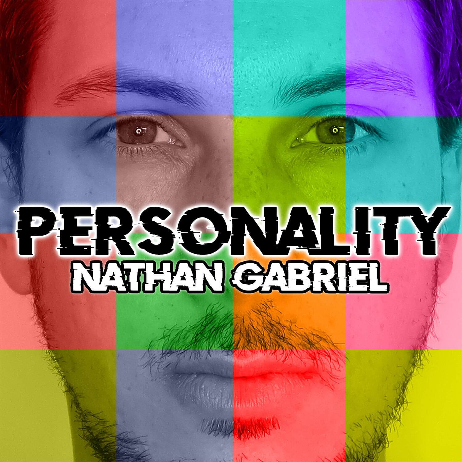 Nathan Gabriel's face looking directly forward, straight face, a tad older.